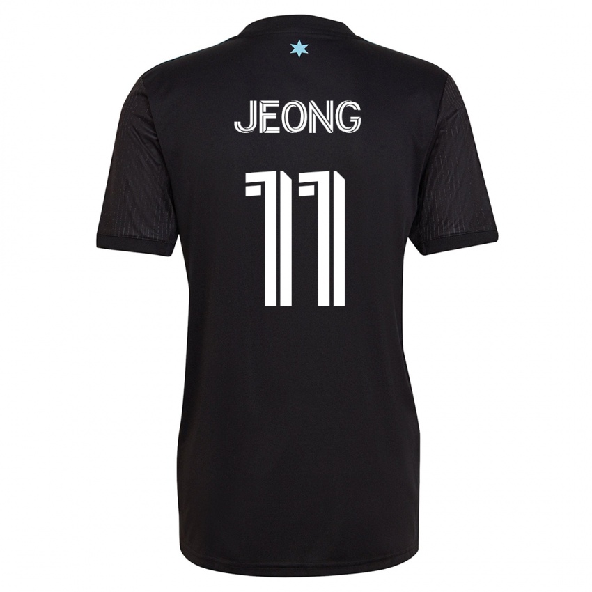 Damen Sang-Bin Jeong #11 Schwarz Heimtrikot Trikot 2023/24 T-Shirt