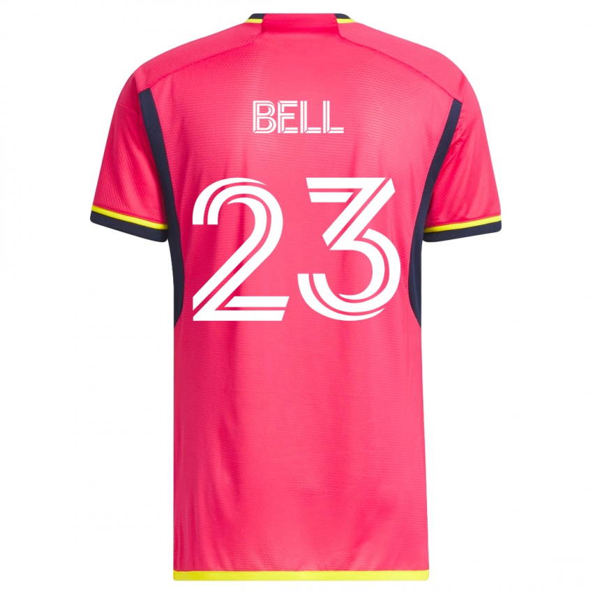 Damen Jon Bell #23 Rosa Heimtrikot Trikot 2023/24 T-Shirt