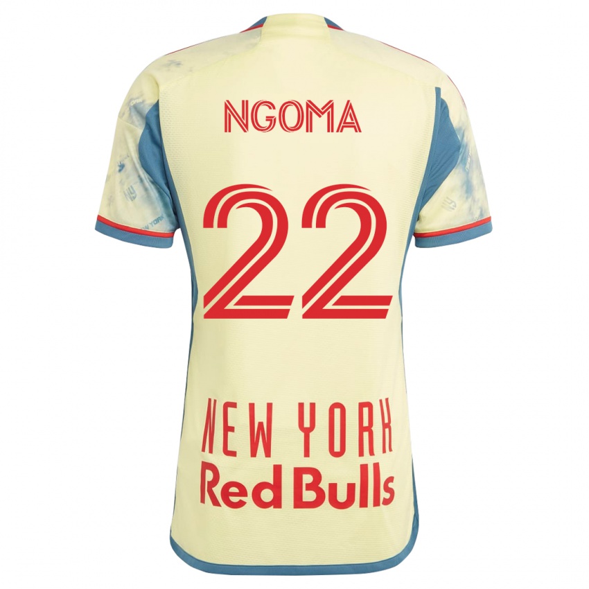 Damen Serge Ngoma #22 Gelb Heimtrikot Trikot 2023/24 T-Shirt