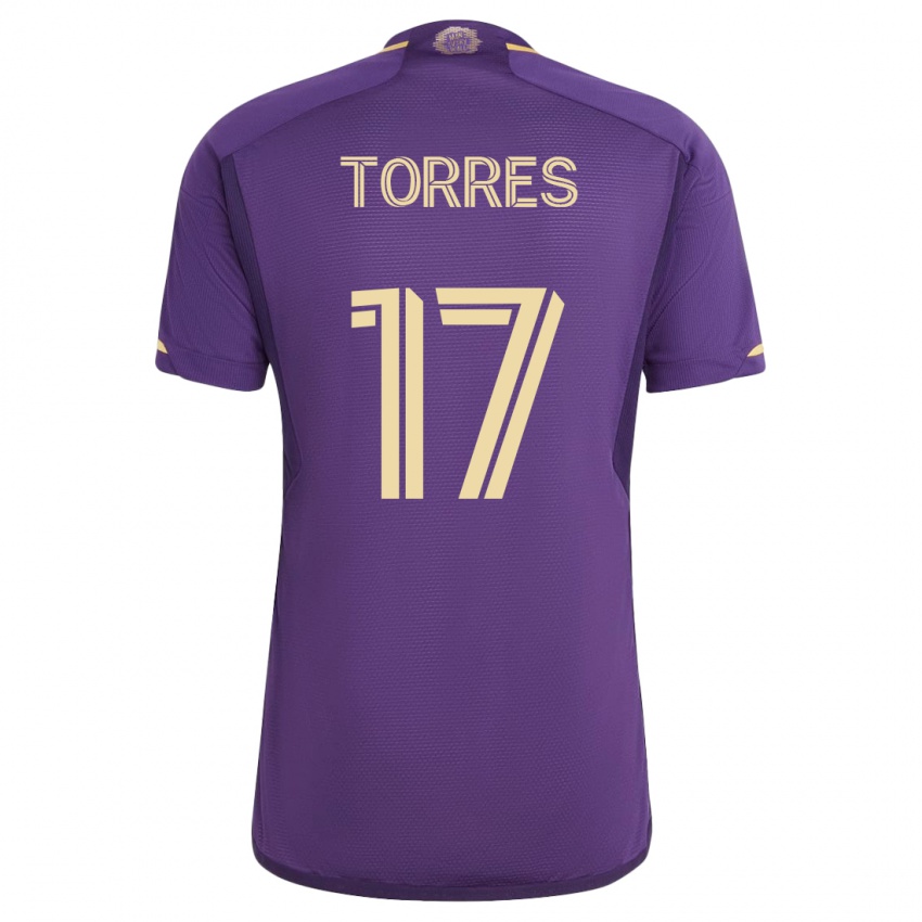 Damen Facundo Torres #17 Violett Heimtrikot Trikot 2023/24 T-Shirt