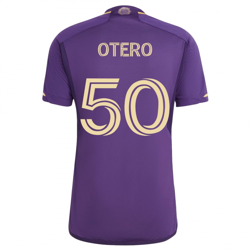 Damen Javier Otero #50 Violett Heimtrikot Trikot 2023/24 T-Shirt