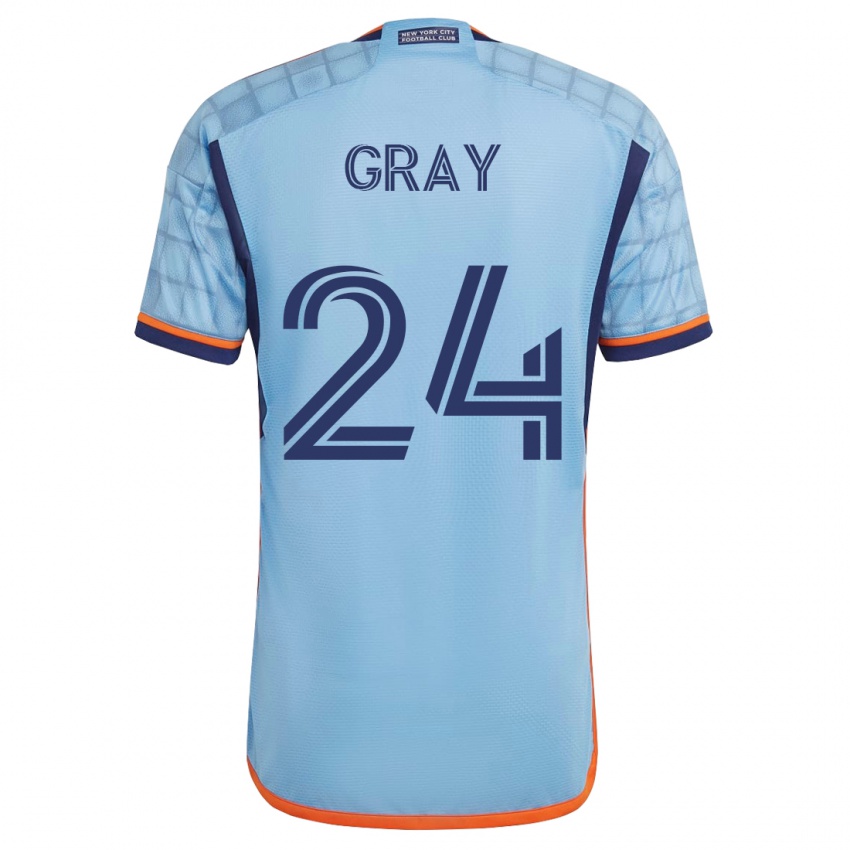 Damen Tayvon Gray #24 Blau Heimtrikot Trikot 2023/24 T-Shirt