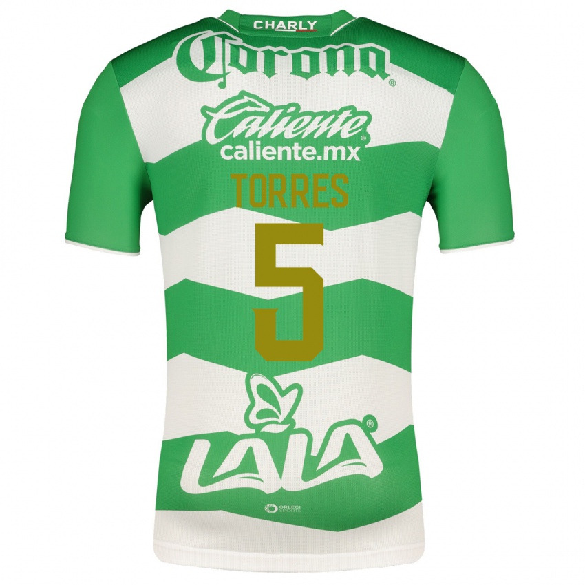 Damen Felix Torres #5 Grün Heimtrikot Trikot 2023/24 T-Shirt