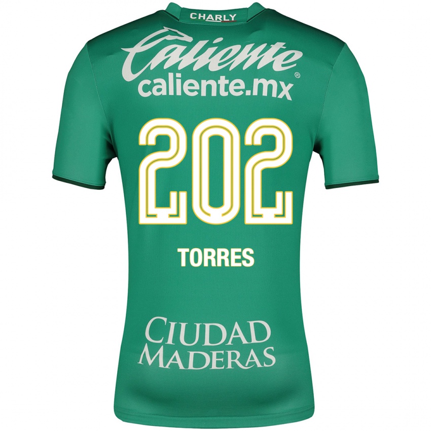 Damen Erick Torres #202 Grün Heimtrikot Trikot 2023/24 T-Shirt