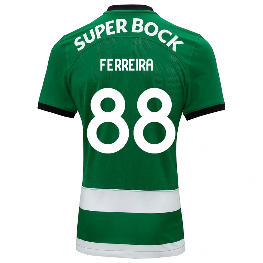 Damen Tiago Ferreira #88 Grün Heimtrikot Trikot 2023/24 T-Shirt