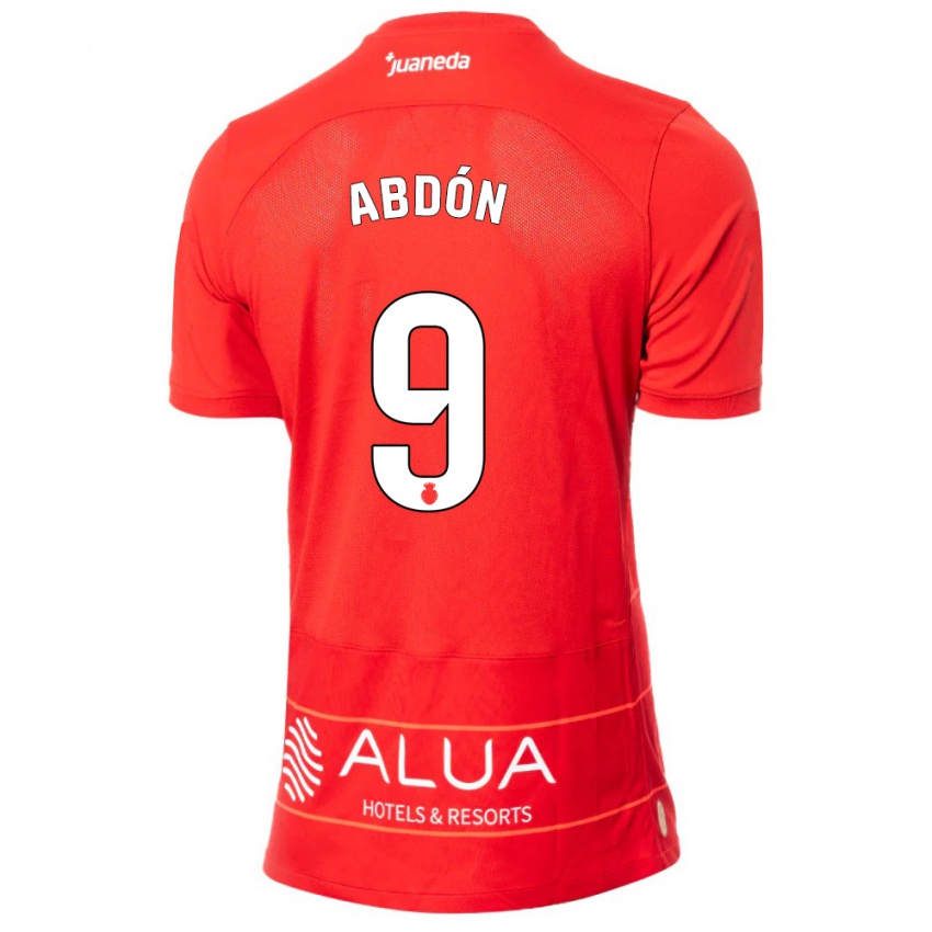 Damen Abdón Prats #9 Rot Heimtrikot Trikot 2023/24 T-Shirt