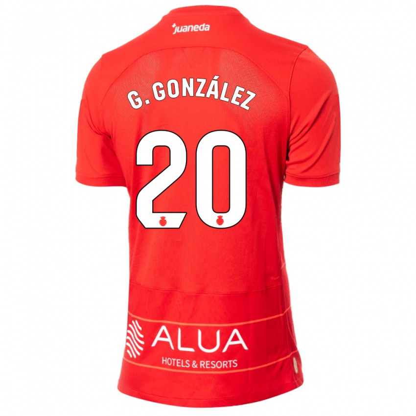 Damen Giovanni González #20 Rot Heimtrikot Trikot 2023/24 T-Shirt