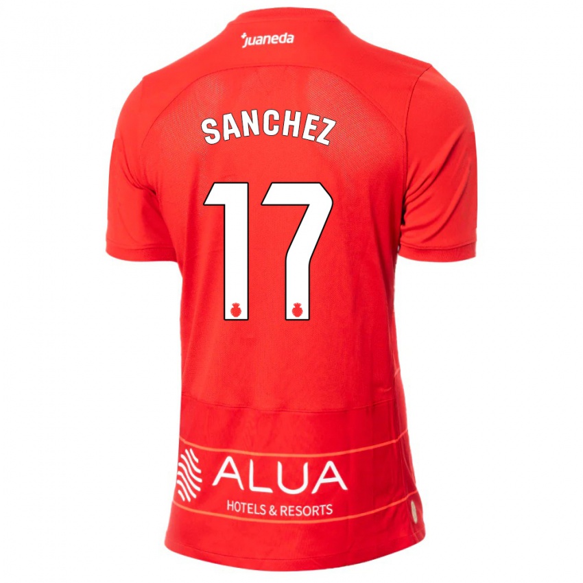 Damen Avelino Sánchez #17 Rot Heimtrikot Trikot 2023/24 T-Shirt