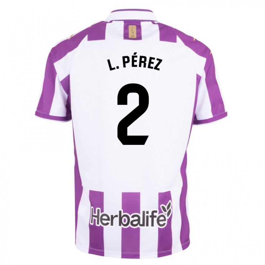 Damen Luis Pérez #2 Lila Heimtrikot Trikot 2023/24 T-Shirt