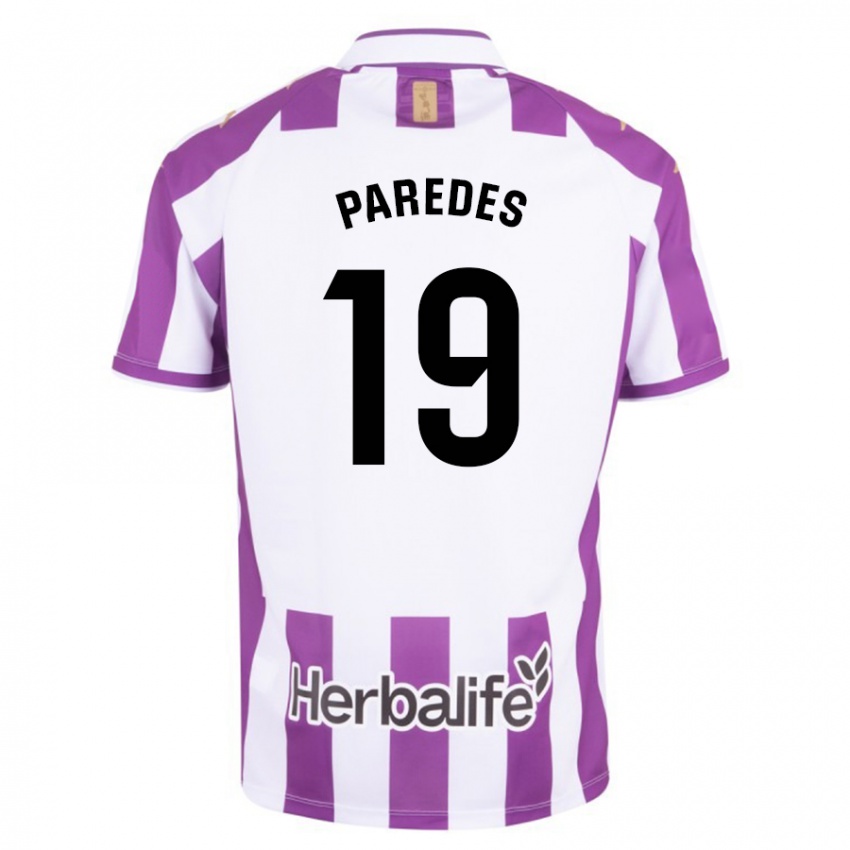 Damen Yago Paredes #19 Lila Heimtrikot Trikot 2023/24 T-Shirt