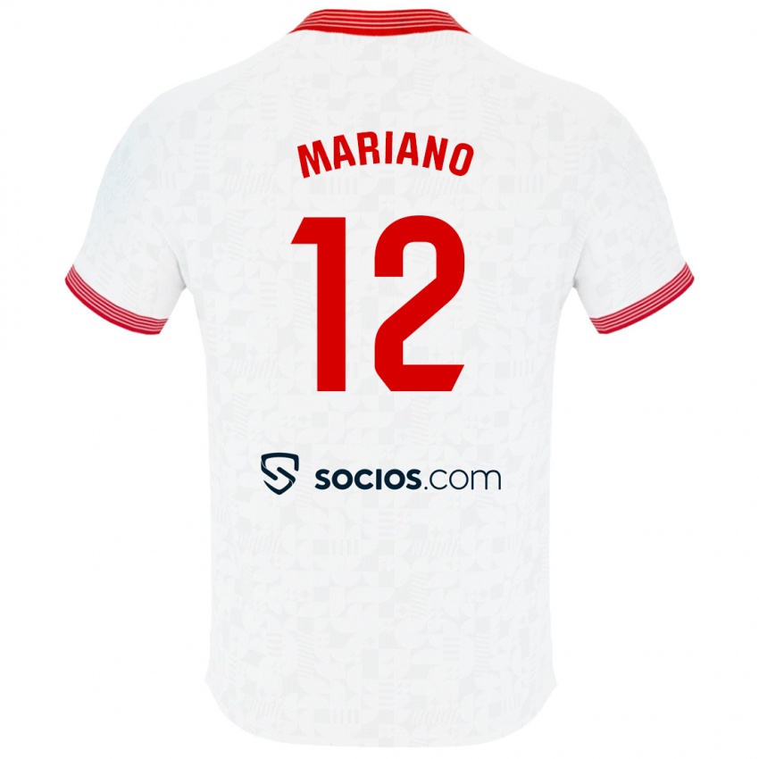 Damen Mariano Diaz #12 Weiß Heimtrikot Trikot 2023/24 T-Shirt