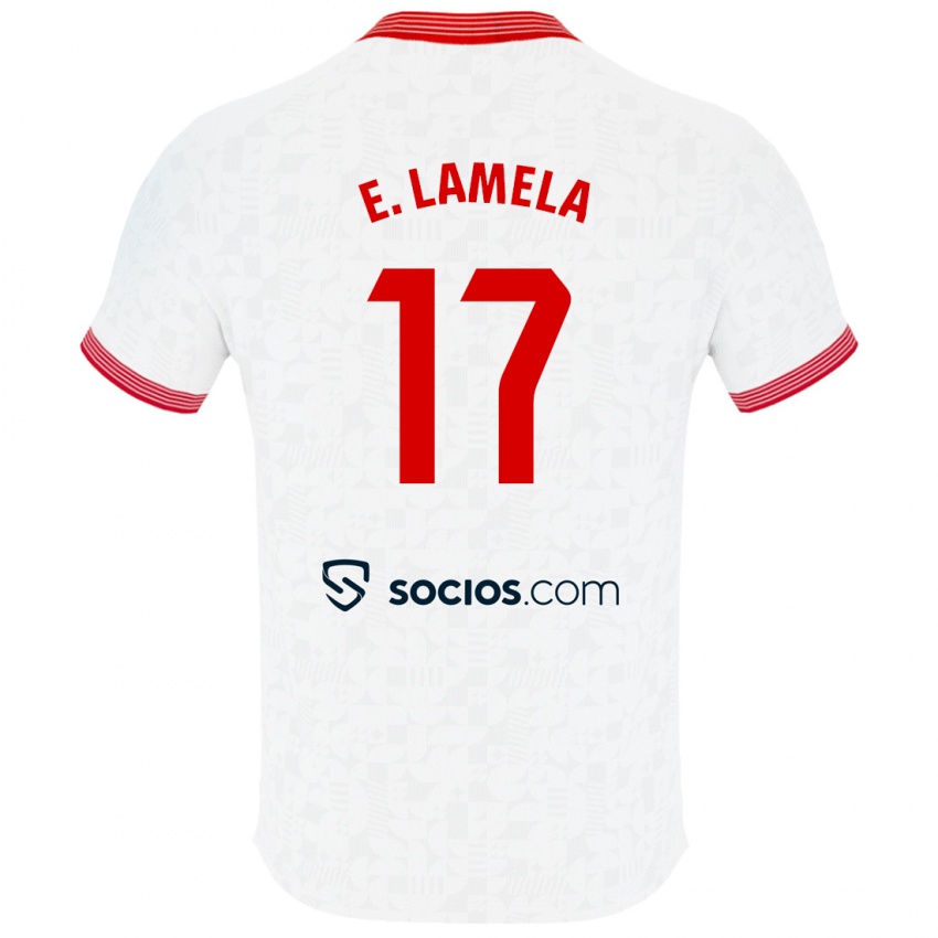 Damen Erik Lamela #17 Weiß Heimtrikot Trikot 2023/24 T-Shirt