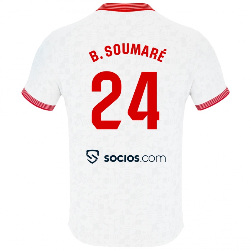 Damen Boubakary Soumare #24 Weiß Heimtrikot Trikot 2023/24 T-Shirt