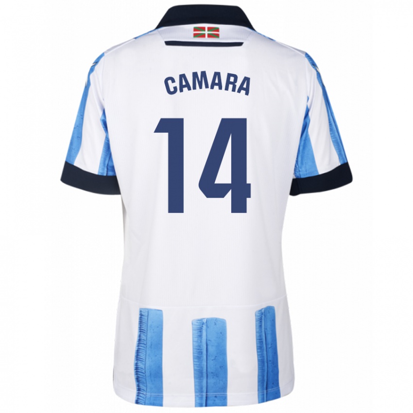 Damen Ibra Cámara #14 Blau Weiss Heimtrikot Trikot 2023/24 T-Shirt