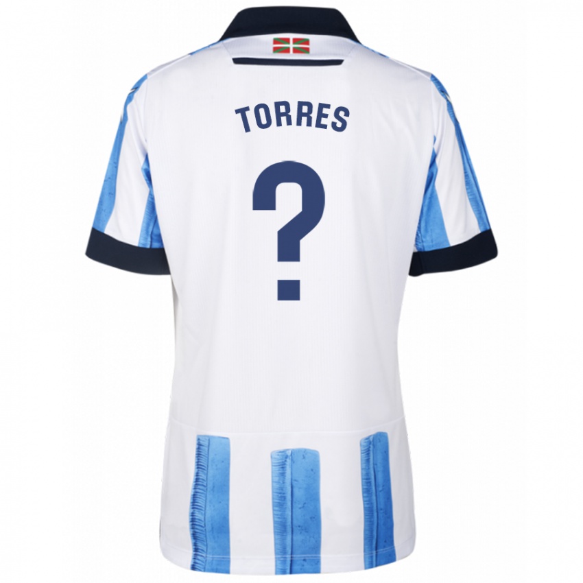 Damen Domenic Torres #0 Blau Weiss Heimtrikot Trikot 2023/24 T-Shirt