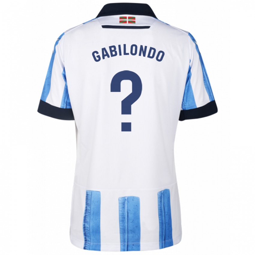 Damen Iker Gabilondo #0 Blau Weiss Heimtrikot Trikot 2023/24 T-Shirt