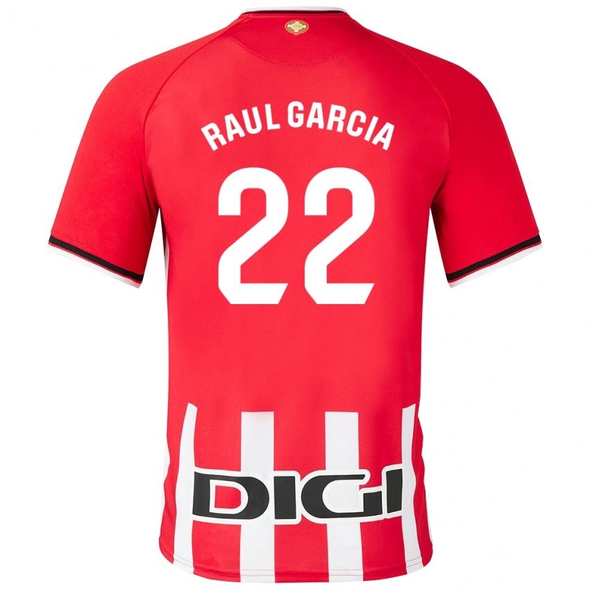 Damen Raul Garcia #22 Rot Heimtrikot Trikot 2023/24 T-Shirt