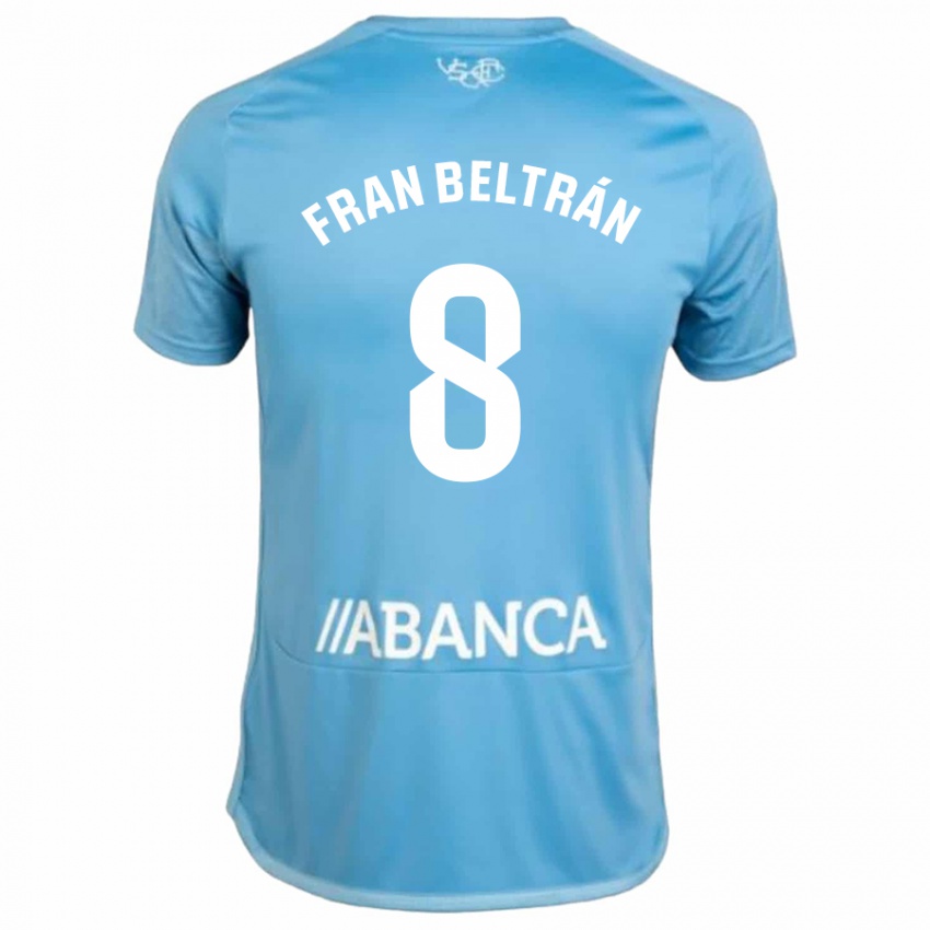 Damen Fran Beltran #8 Blau Heimtrikot Trikot 2023/24 T-Shirt