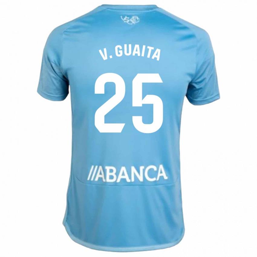 Damen Vicente Guaita #25 Blau Heimtrikot Trikot 2023/24 T-Shirt