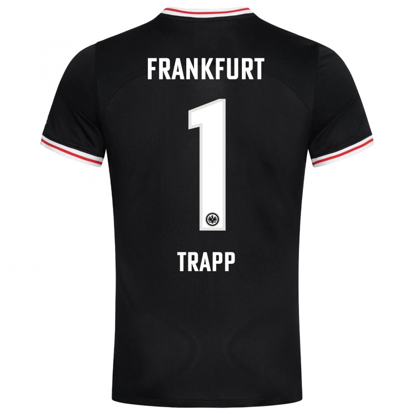 Damen Kevin Trapp #1 Schwarz Auswärtstrikot Trikot 2023/24 T-Shirt