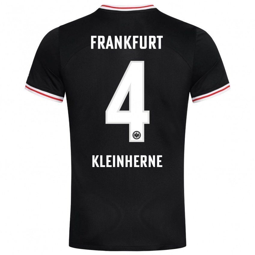 Damen Sophia Kleinherne #4 Schwarz Auswärtstrikot Trikot 2023/24 T-Shirt