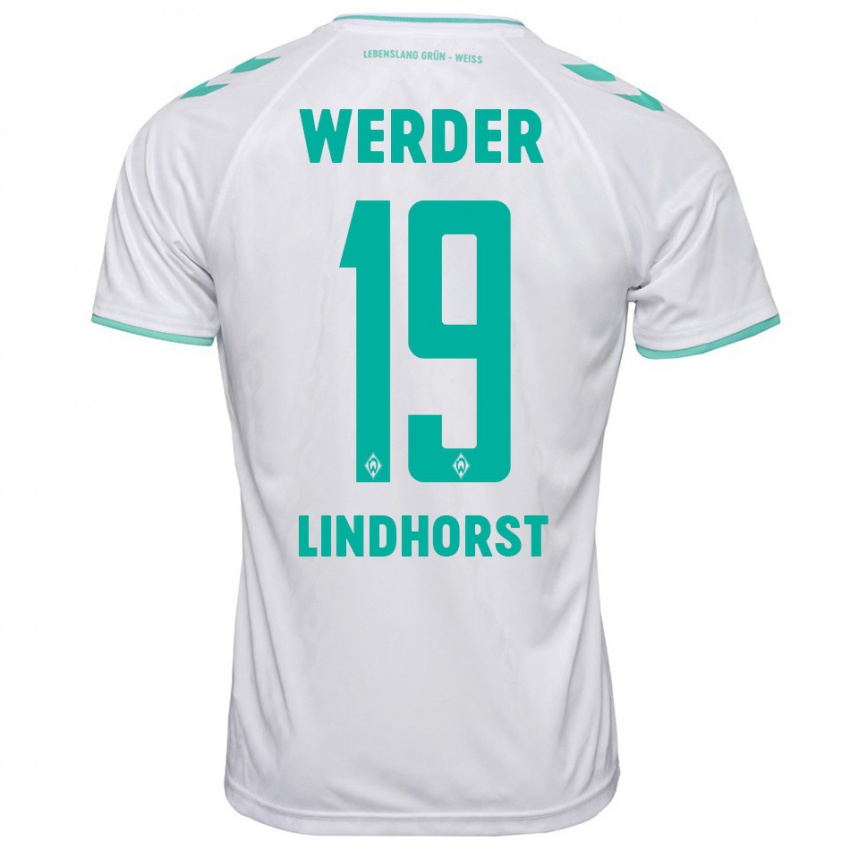 Damen Jerrit Lindhorst #19 Weiß Auswärtstrikot Trikot 2023/24 T-Shirt