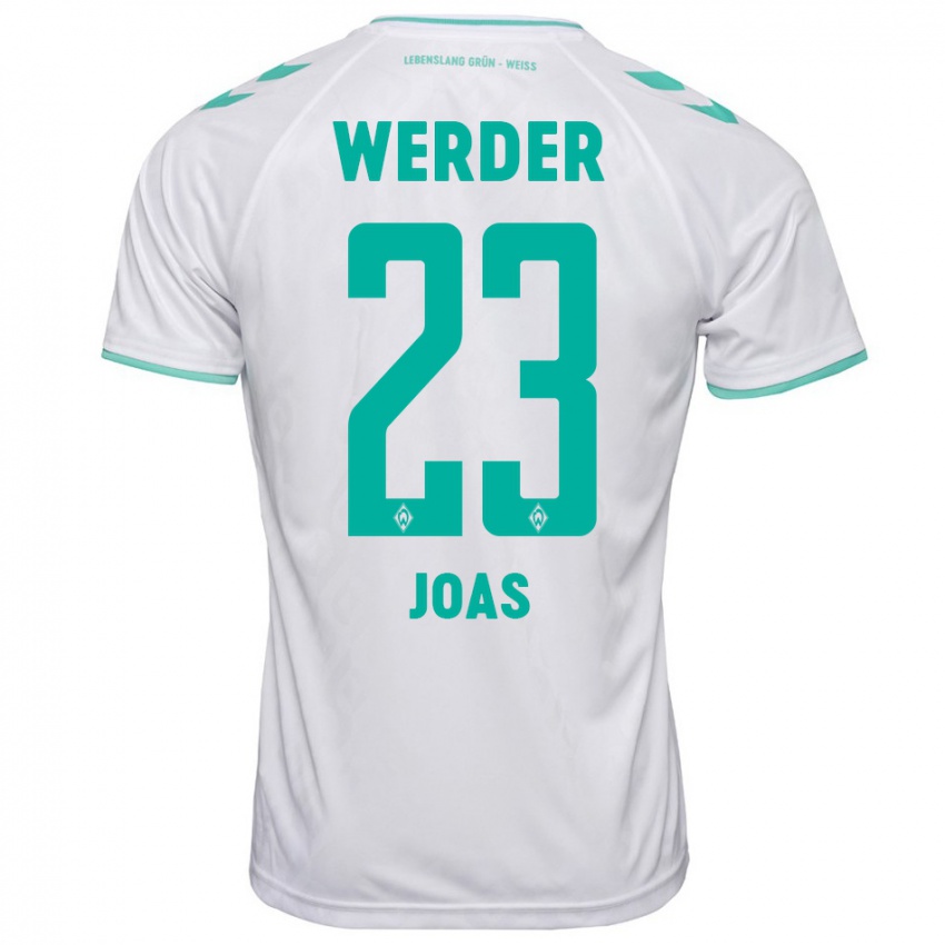 Damen Julius Joas #23 Weiß Auswärtstrikot Trikot 2023/24 T-Shirt