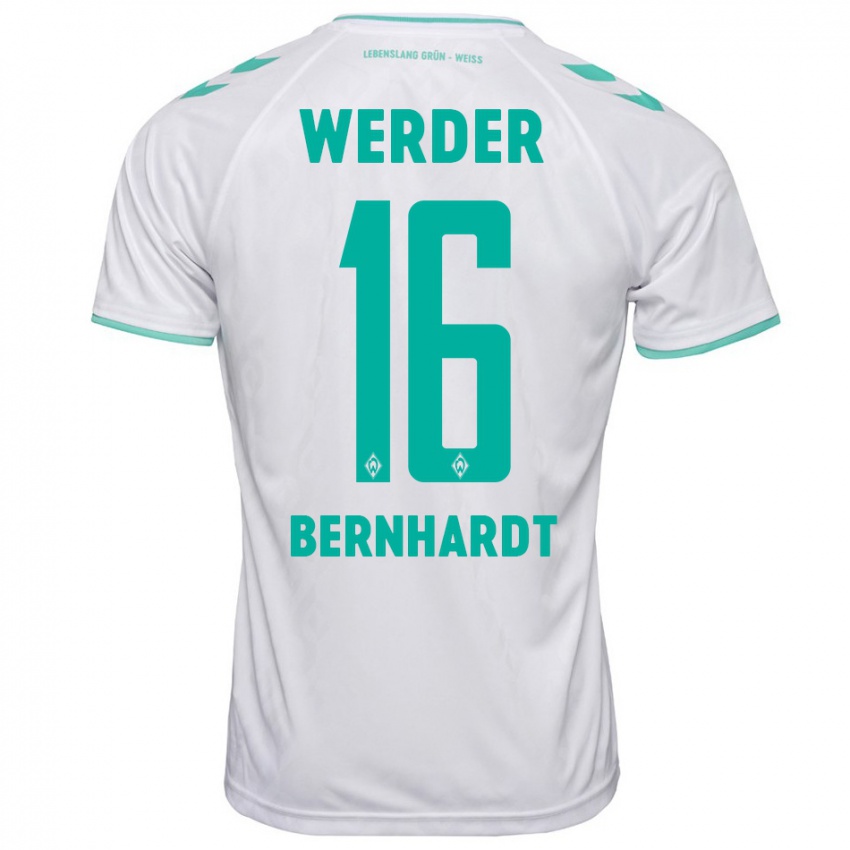 Damen Emilie Bernhardt #16 Weiß Auswärtstrikot Trikot 2023/24 T-Shirt