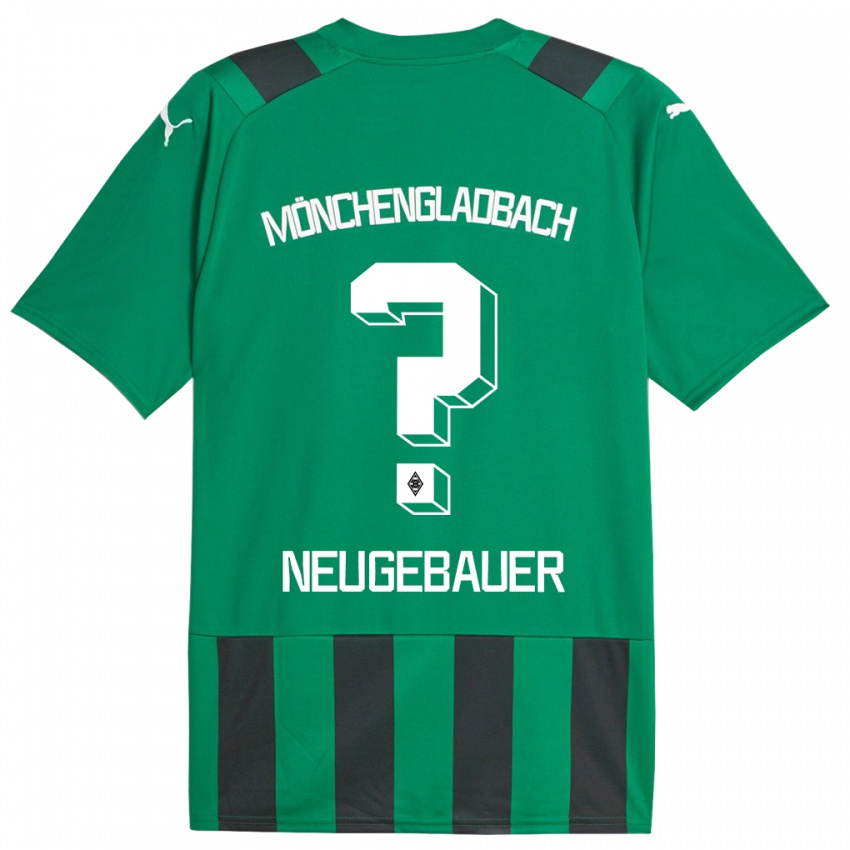 Damen Simon Neugebauer #0 Schwarz Grün Auswärtstrikot Trikot 2023/24 T-Shirt