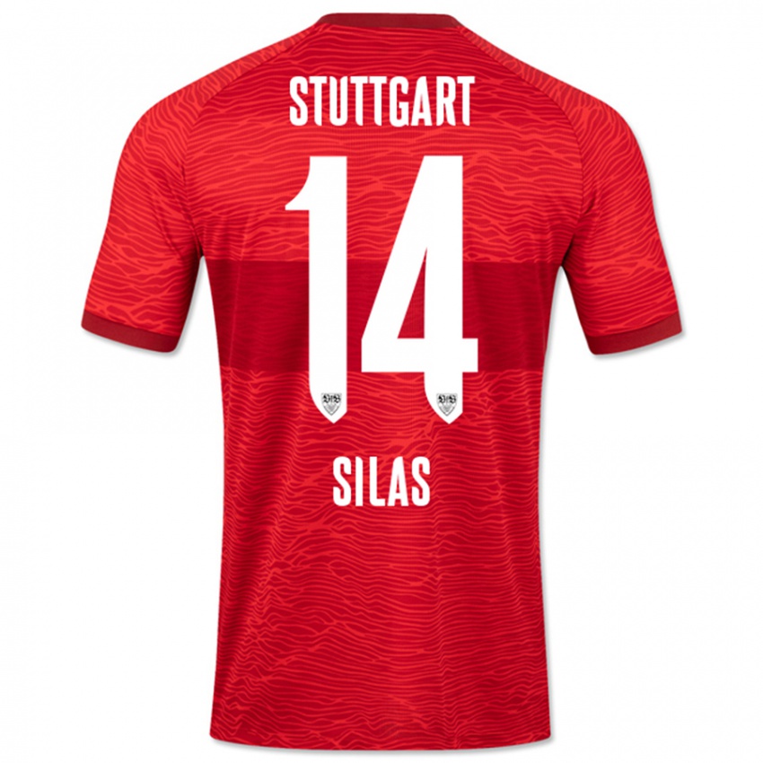 Damen Silas #14 Rot Auswärtstrikot Trikot 2023/24 T-Shirt