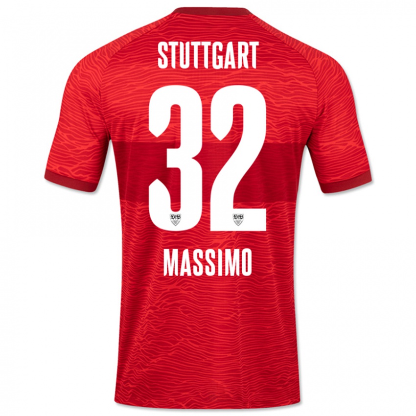 Damen Roberto Massimo #32 Rot Auswärtstrikot Trikot 2023/24 T-Shirt