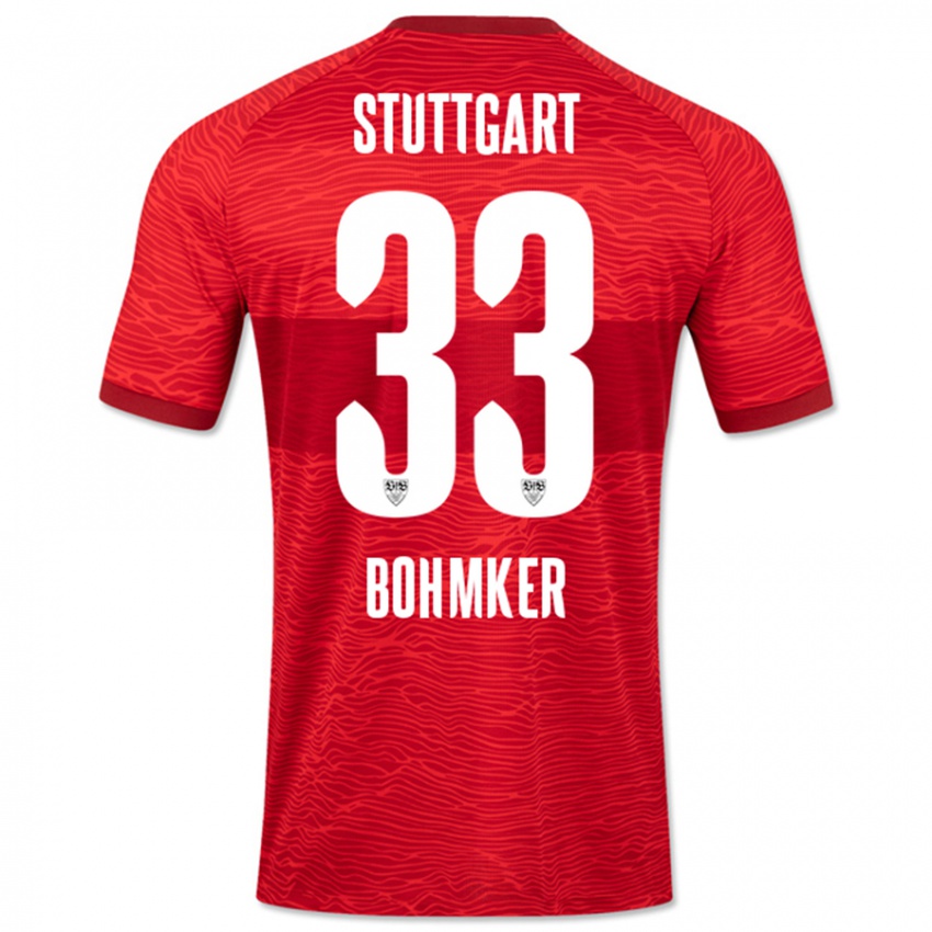 Damen Finn Böhmker #33 Rot Auswärtstrikot Trikot 2023/24 T-Shirt