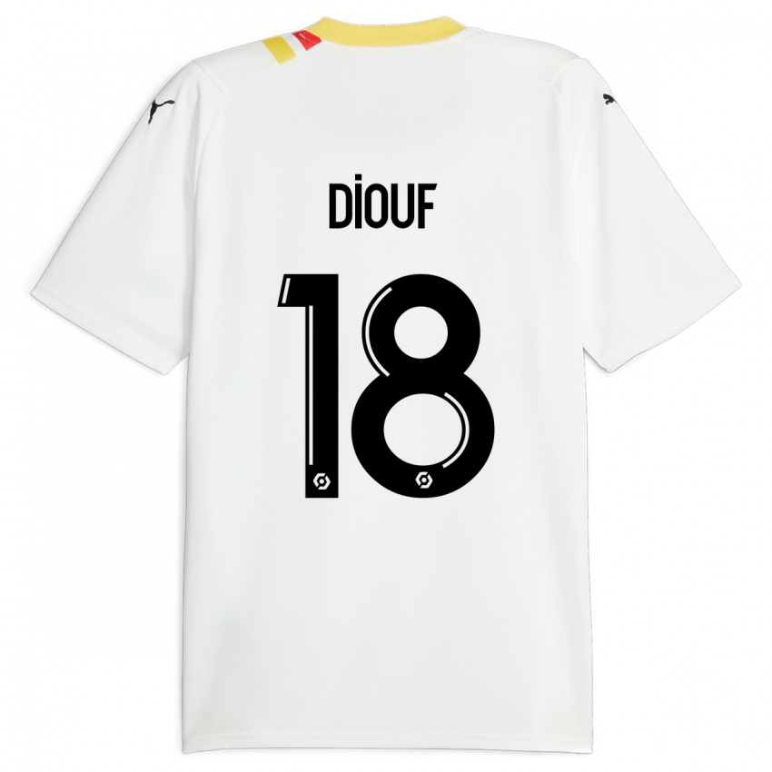 Damen Andy Diouf #18 Schwarz Auswärtstrikot Trikot 2023/24 T-Shirt