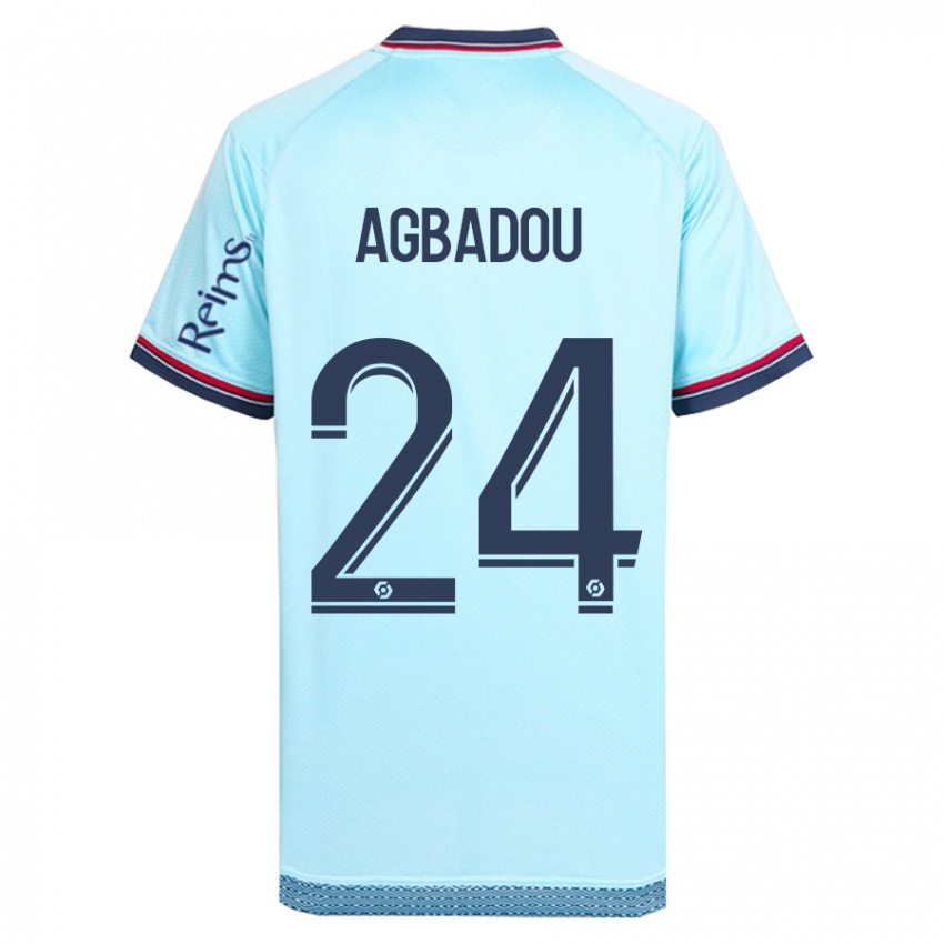 Damen Emmanuel Agbadou #24 Himmelblau Auswärtstrikot Trikot 2023/24 T-Shirt