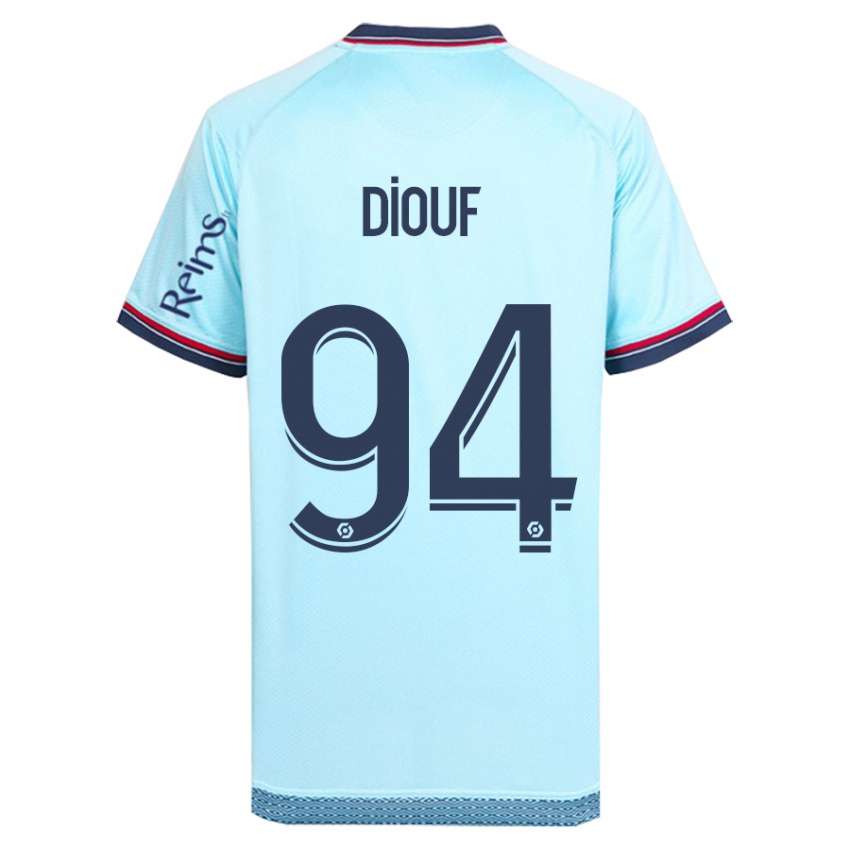 Damen Yehvann Diouf #94 Himmelblau Auswärtstrikot Trikot 2023/24 T-Shirt