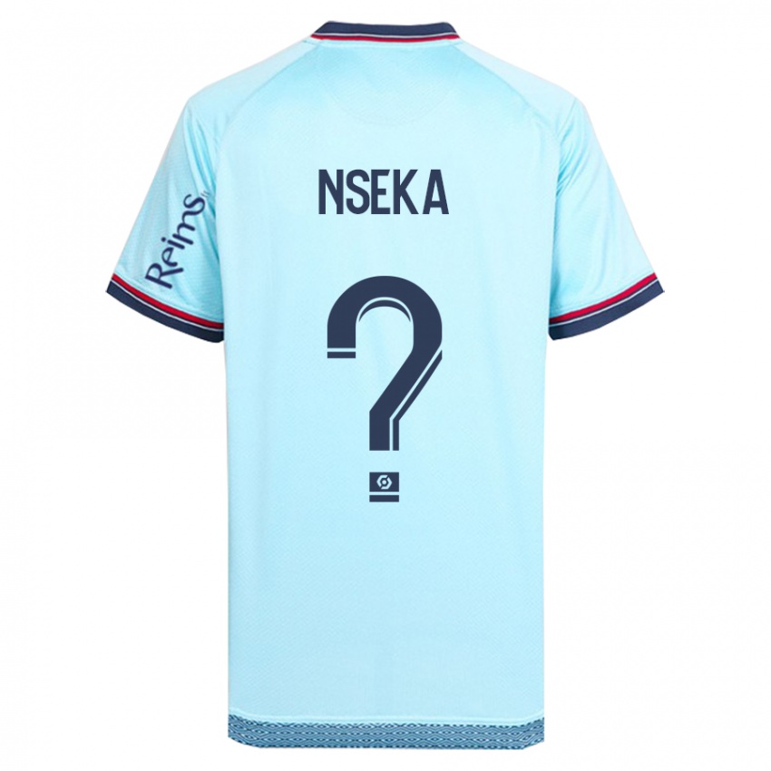 Damen Nelson Nseka #0 Himmelblau Auswärtstrikot Trikot 2023/24 T-Shirt