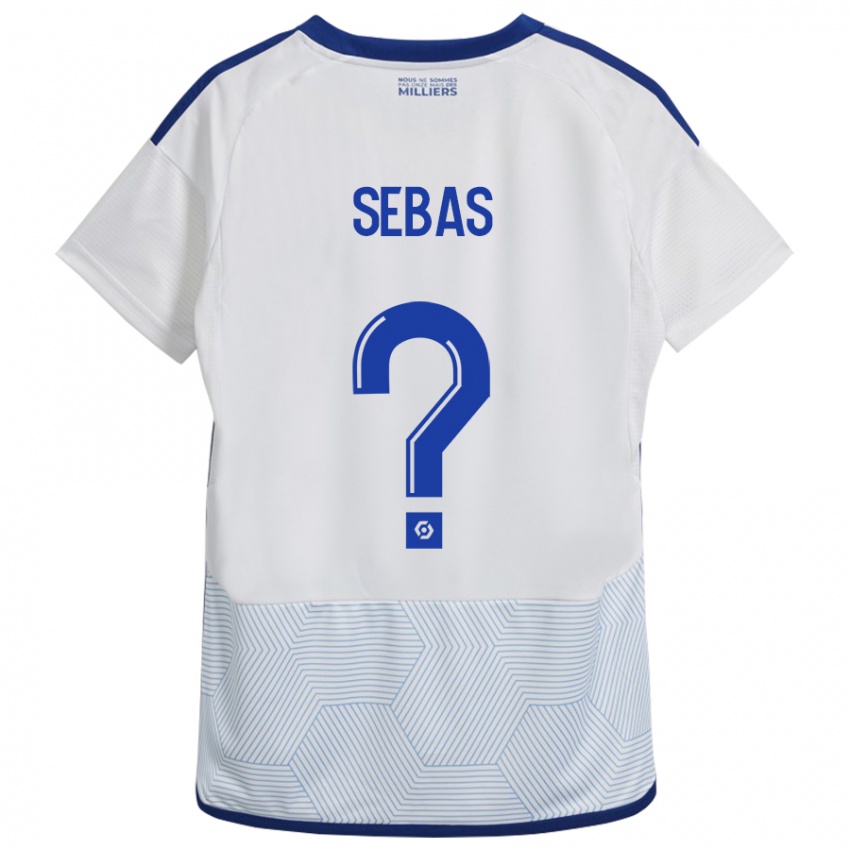 Damen Jérémy Sebas #0 Weiß Auswärtstrikot Trikot 2023/24 T-Shirt