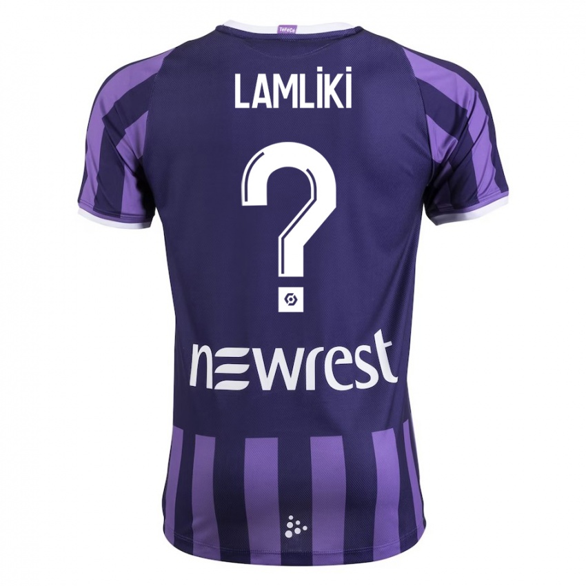 Damen Nassim Lamliki #0 Lila Auswärtstrikot Trikot 2023/24 T-Shirt