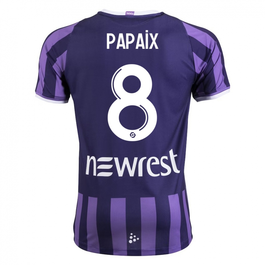 Damen Pauline Papaix #8 Lila Auswärtstrikot Trikot 2023/24 T-Shirt