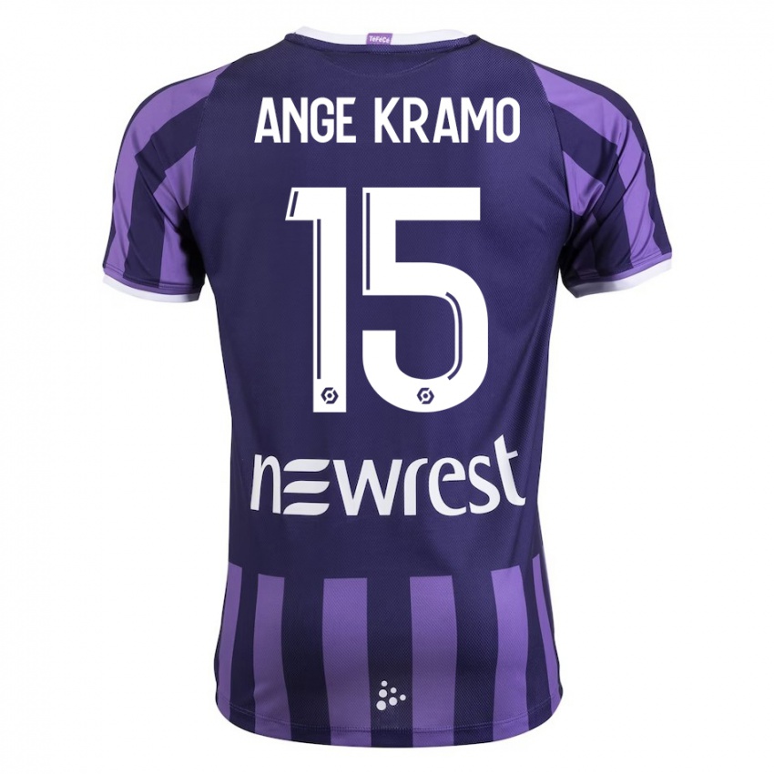 Damen Marie Ange Kramo #15 Lila Auswärtstrikot Trikot 2023/24 T-Shirt