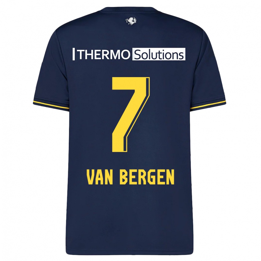 Damen Mitchell Van Bergen #7 Marine Auswärtstrikot Trikot 2023/24 T-Shirt