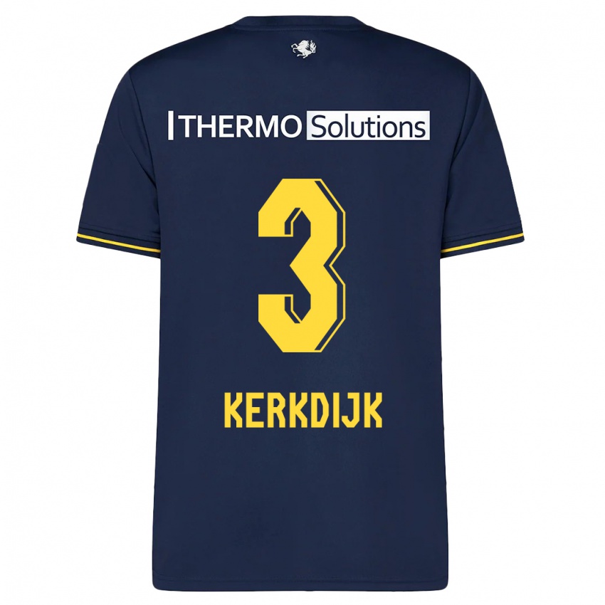 Damen Danique Kerkdijk #3 Marine Auswärtstrikot Trikot 2023/24 T-Shirt