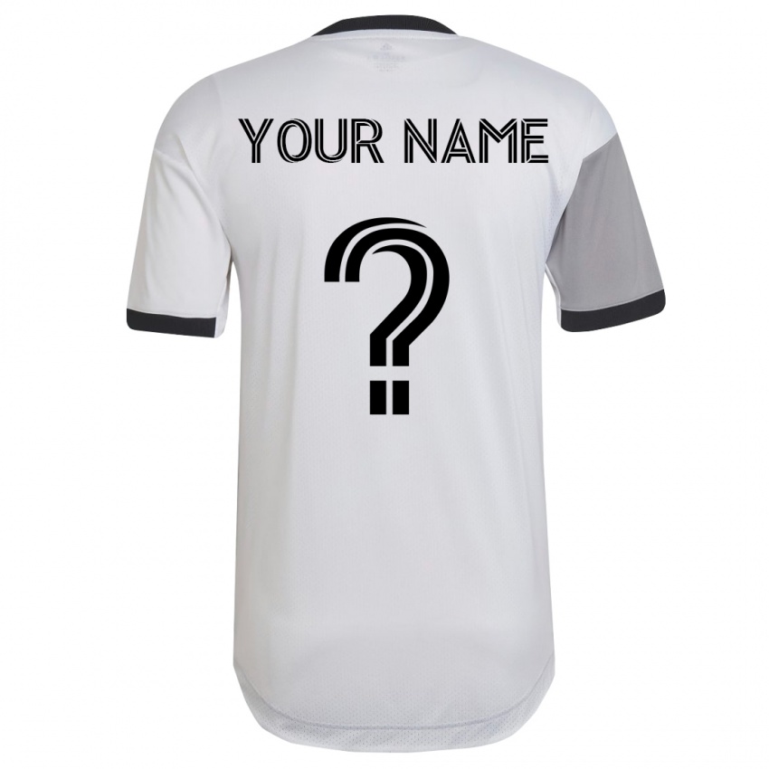 Damen Ihren Namen #0 Weiß Auswärtstrikot Trikot 2023/24 T-Shirt