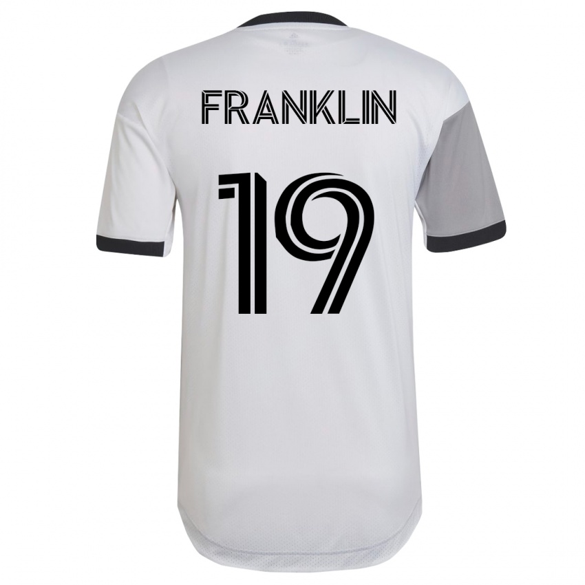 Damen Kobe Franklin #19 Weiß Auswärtstrikot Trikot 2023/24 T-Shirt
