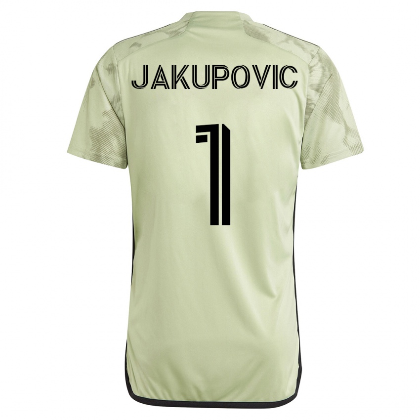 Damen Eldin Jakupovic #1 Grün Auswärtstrikot Trikot 2023/24 T-Shirt