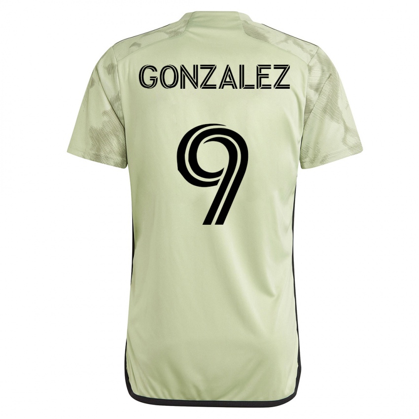 Damen Mario Gonzalez #9 Grün Auswärtstrikot Trikot 2023/24 T-Shirt