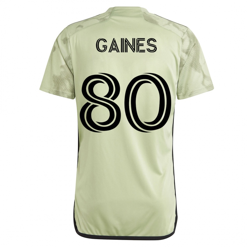 Damen Julian Gaines #80 Grün Auswärtstrikot Trikot 2023/24 T-Shirt