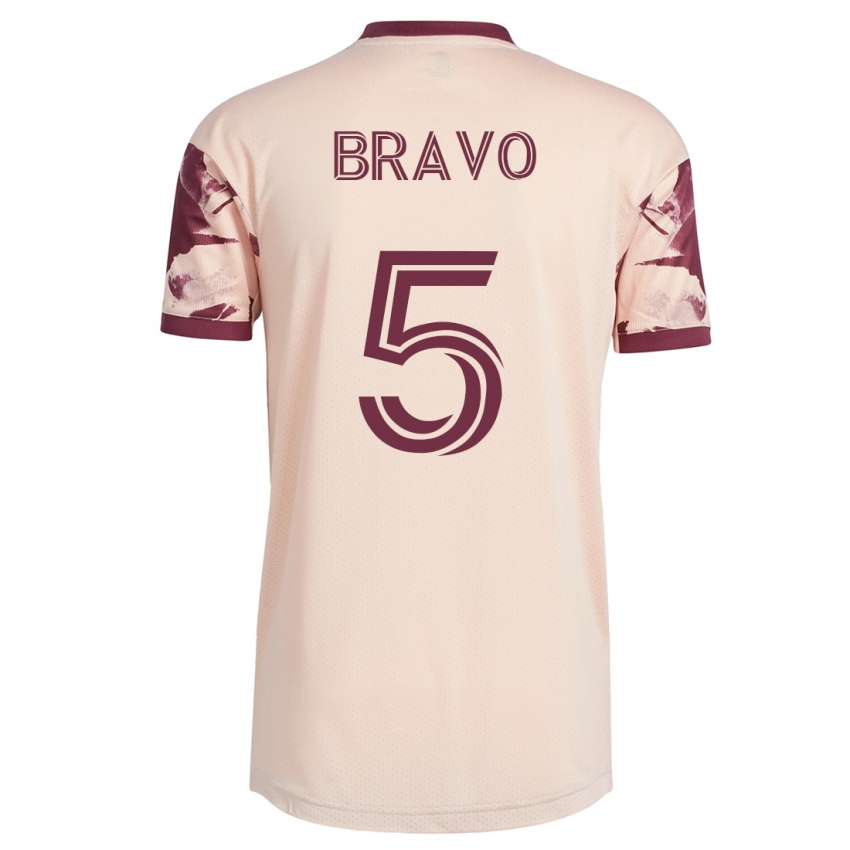 Damen Claudio Bravo #5 Cremefarben Auswärtstrikot Trikot 2023/24 T-Shirt