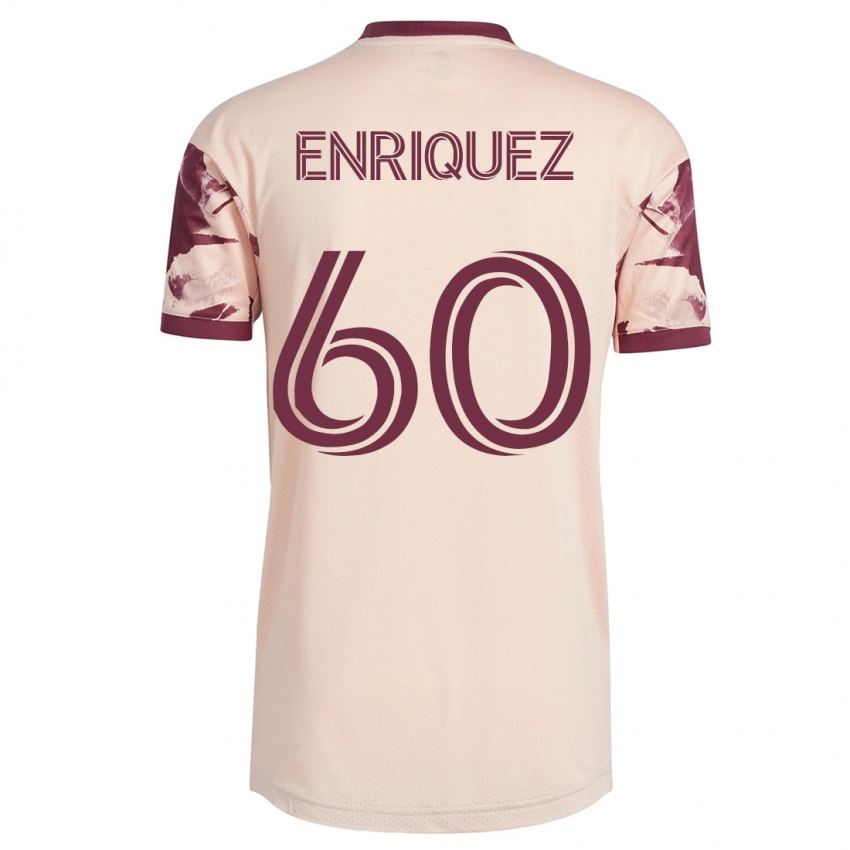 Damen Victor Enriquez #60 Cremefarben Auswärtstrikot Trikot 2023/24 T-Shirt