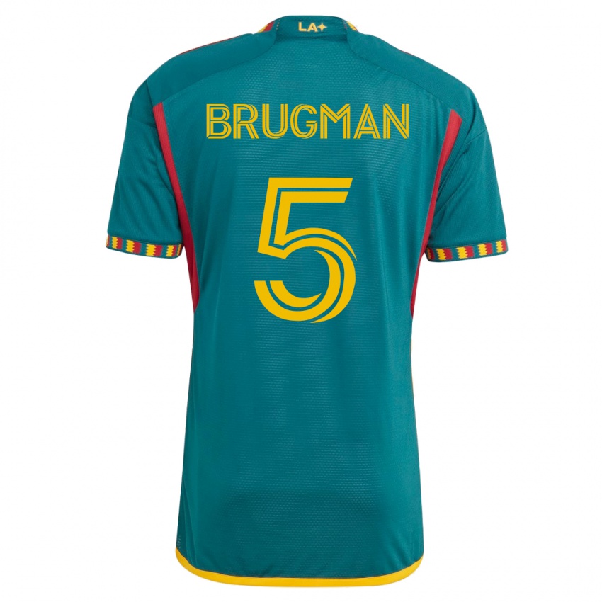 Damen Gastón Brugman #5 Grün Auswärtstrikot Trikot 2023/24 T-Shirt